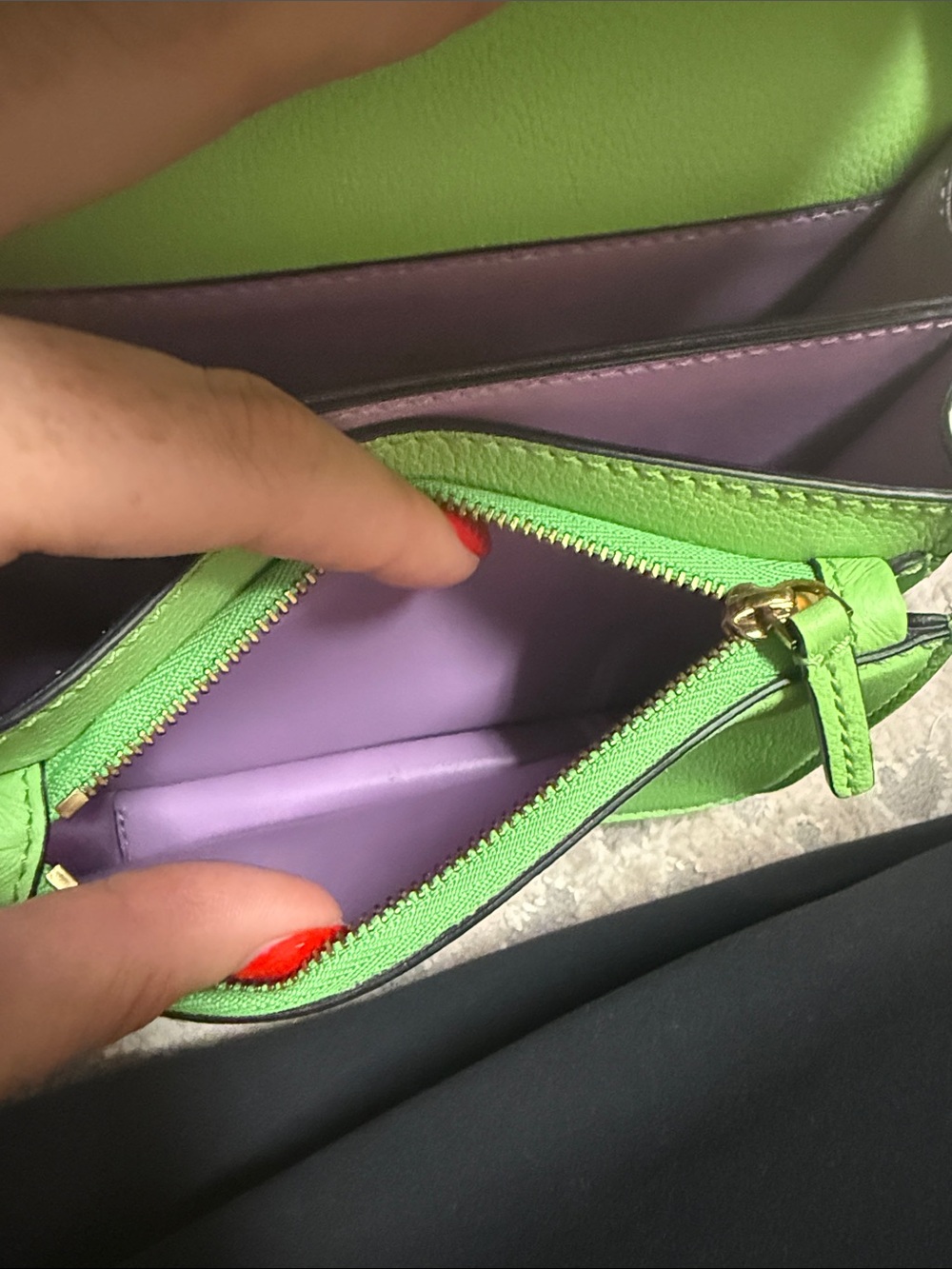 Versace Neon Green Leather Medusa Crossbody Bag - Picture 8 of 10